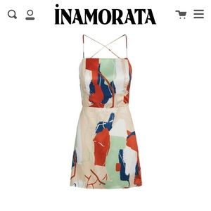 Inamorata Varick Dress Beige Figure Print